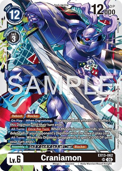 Image for Craniamon (EX13-062 SR) (Chivalrous XIII) (EX-13) - Digimon Card Game