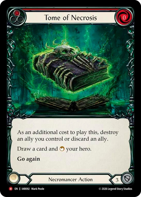 Image for Tome of Necrosis (IAR092) (Usurp the Shadow Throne) (IAR) - Flesh and Blood TCG