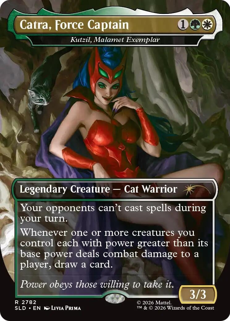 Image for Catra, Force Captain - Kutzil, Malamet Exemplar (2782) (Secret Lair Drop Series) (SLD) - Magic: The Gathering