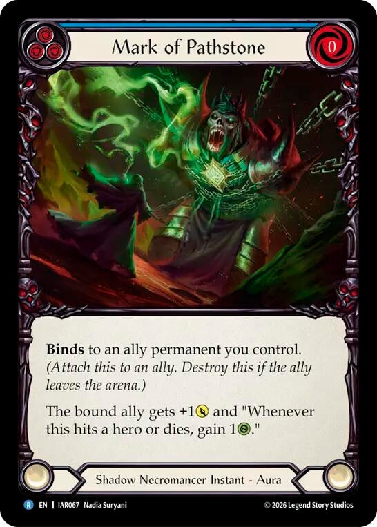 Image for Mark of Pathstone (IAR067) (Usurp the Shadow Throne) (IAR) - Flesh and Blood TCG