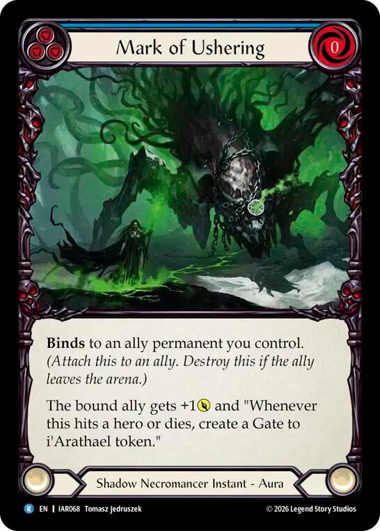Image for Mark of Ushering (IAR068) (Usurp the Shadow Throne) (IAR) - Flesh and Blood TCG