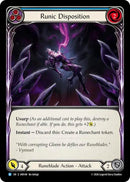 Image for Runic Disposition (Blue) (IAR148) (Usurp the Shadow Throne) (IAR) - Flesh and Blood TCG
