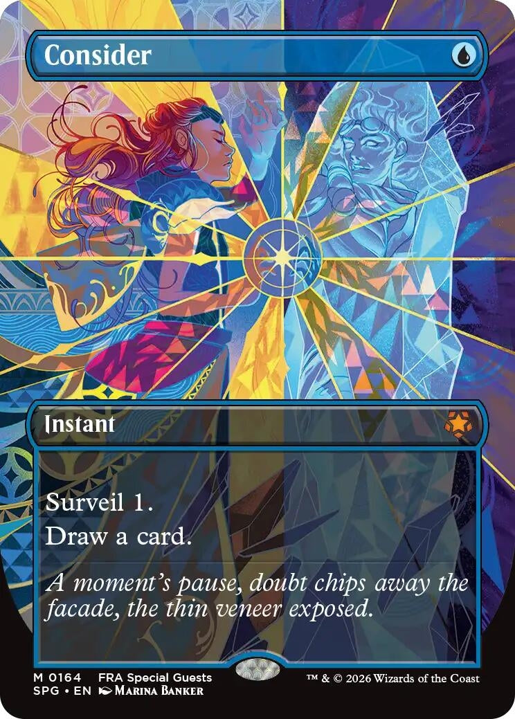 Image for Consider (Borderless) (164) (Special Guests) (SPG) - Magic: The Gathering