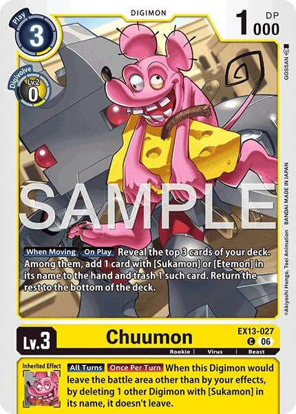 Image for Chuumon (EX13-027 C) (Chivalrous XIII) (EX-13) - Digimon Card Game