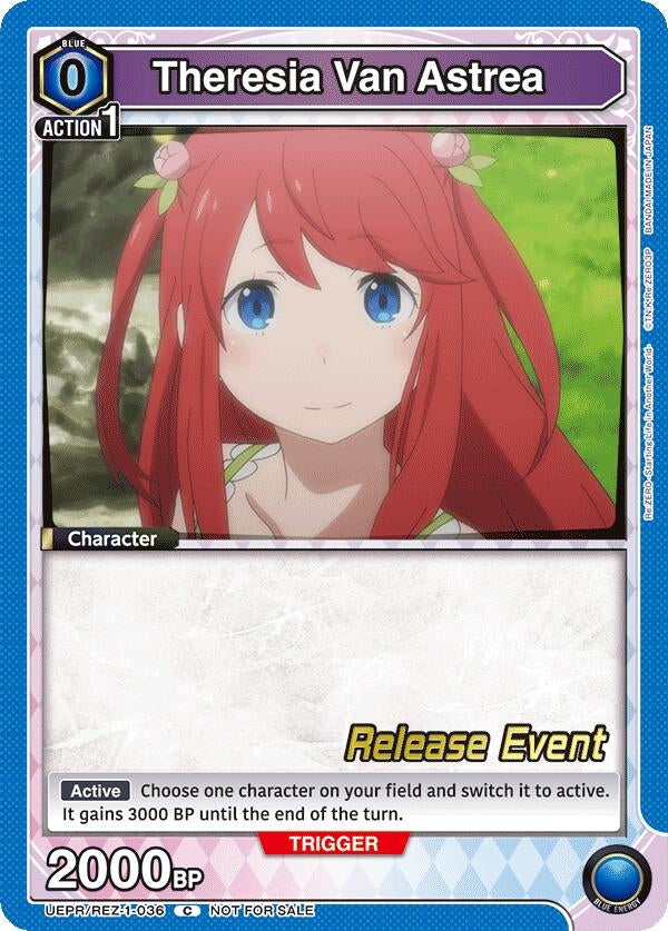 Image for Theresia Van Astrea (UEPR/REZ-1-036) (UE24BT: Re:ZERO -Starting Life in Another World- Release Event Cards) (UE24BT_RE) - Union Arena