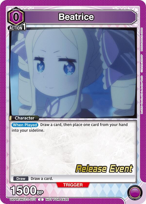 Image for Beatrice (073) (UEPR/REZ-1-073) (UE24BT: Re:ZERO -Starting Life in Another World- Release Event Cards) (UE24BT_RE) - Union Arena