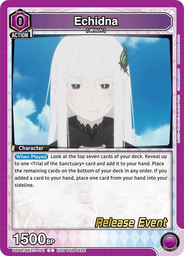 Image for Echidna (091) (UEPR/REZ-1-091) (UE24BT: Re:ZERO -Starting Life in Another World- Release Event Cards) (UE24BT_RE) - Union Arena
