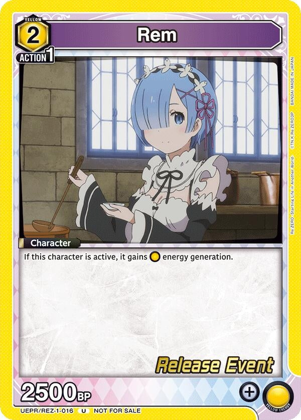 Image for Rem (016) (UEPR/REZ-1-016) (UE24BT: Re:ZERO -Starting Life in Another World- Release Event Cards) (UE24BT_RE) - Union Arena