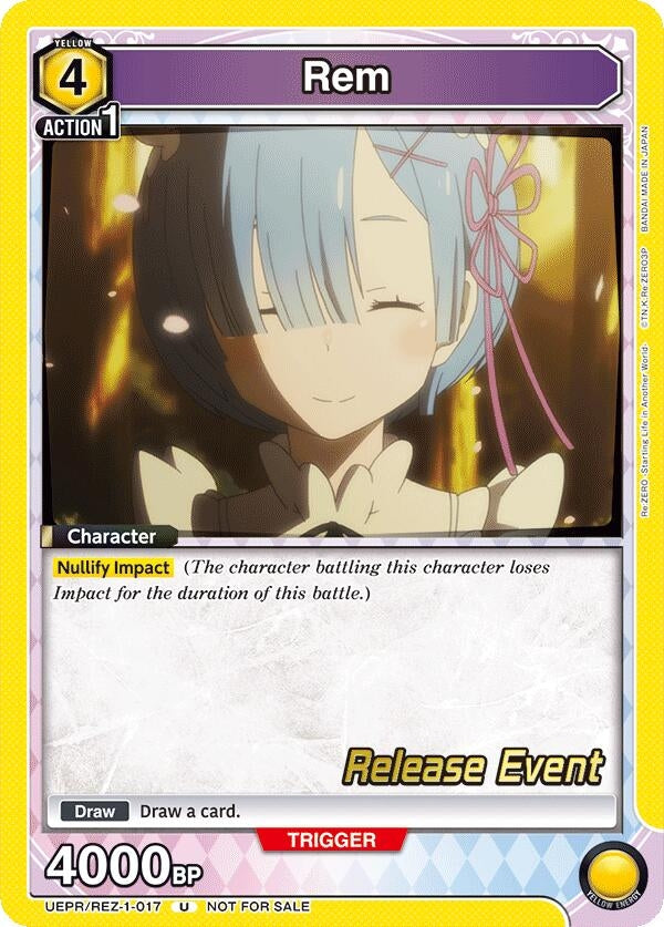 Image for Rem (017) (UEPR/REZ-1-017) (UE24BT: Re:ZERO -Starting Life in Another World- Release Event Cards) (UE24BT_RE) - Union Arena