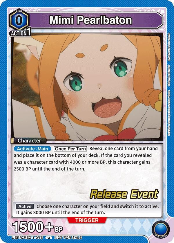 Image for Mimi Pearlbaton (UEPR/REZ-1-045) (UE24BT: Re:ZERO -Starting Life in Another World- Release Event Cards) (UE24BT_RE) - Union Arena