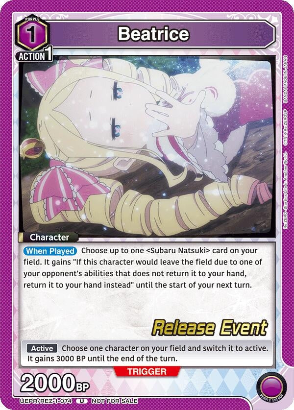 Image for Beatrice (074) (UEPR/REZ-1-074) (UE24BT: Re:ZERO -Starting Life in Another World- Release Event Cards) (UE24BT_RE) - Union Arena
