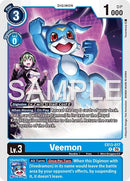 Image for Veemon (EX13-017 R) (Chivalrous XIII) (EX-13) - Digimon Card Game