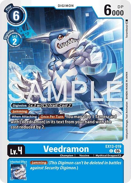Image for Veedramon (EX13-019 C) (Chivalrous XIII) (EX-13) - Digimon Card Game
