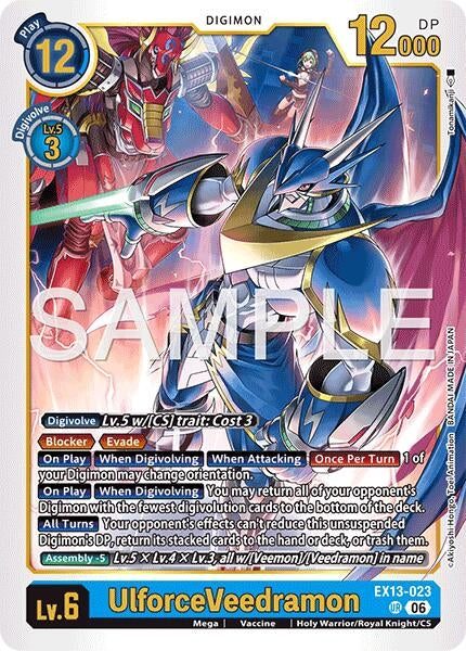 Image for UlforceVeedramon (EX13-023 UR) (Chivalrous XIII) (EX-13) - Digimon Card Game