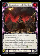 Image for Countdown to Extinction (Yellow) (IAR168) (Usurp the Shadow Throne) (IAR) - Flesh and Blood TCG