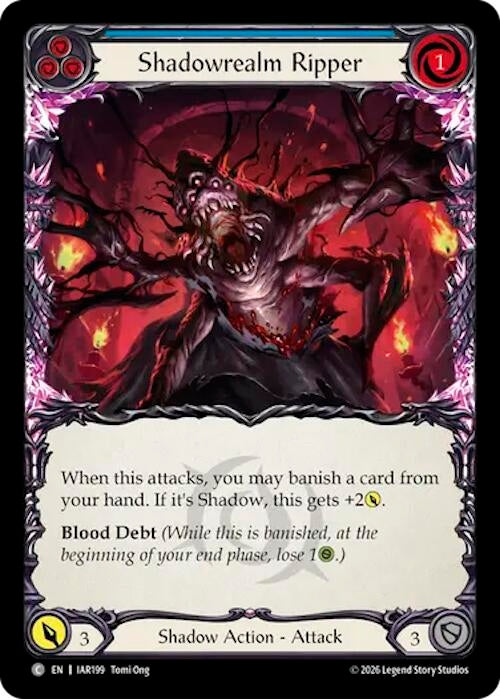 Image for Shadowrealm Ripper (Blue) (IAR199) (Usurp the Shadow Throne) (IAR) - Flesh and Blood TCG