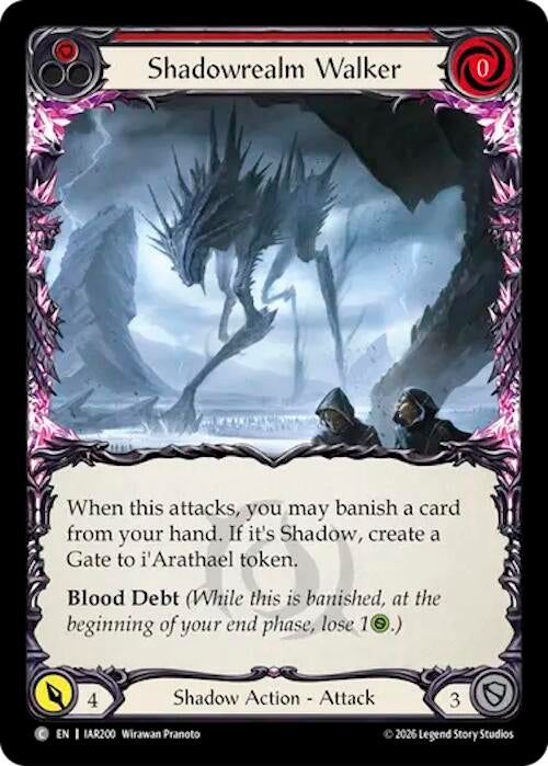 Image for Shadowrealm Walker (Red) (IAR200) (Usurp the Shadow Throne) (IAR) - Flesh and Blood TCG