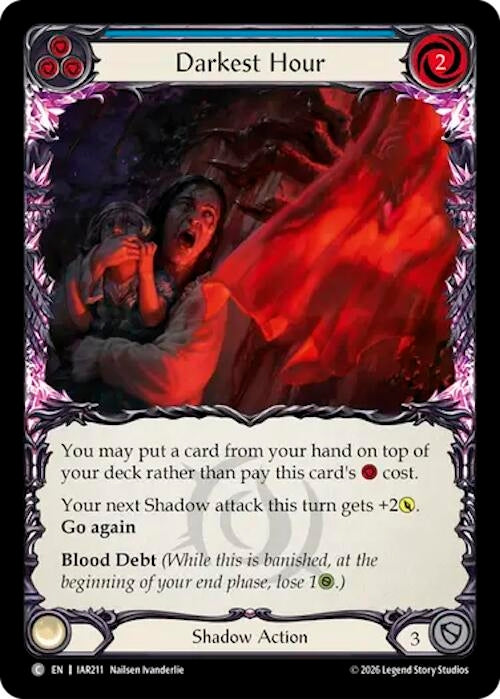 Image for Darkest Hour (Blue) (IAR211) (Usurp the Shadow Throne) (IAR) - Flesh and Blood TCG
