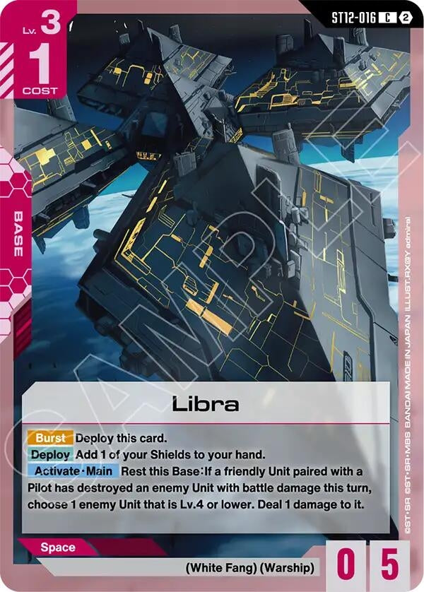 Image for Libra (ST12-016) (Starter Deck 12: Raging Onslaught) (ST12) - Gundam Card Game