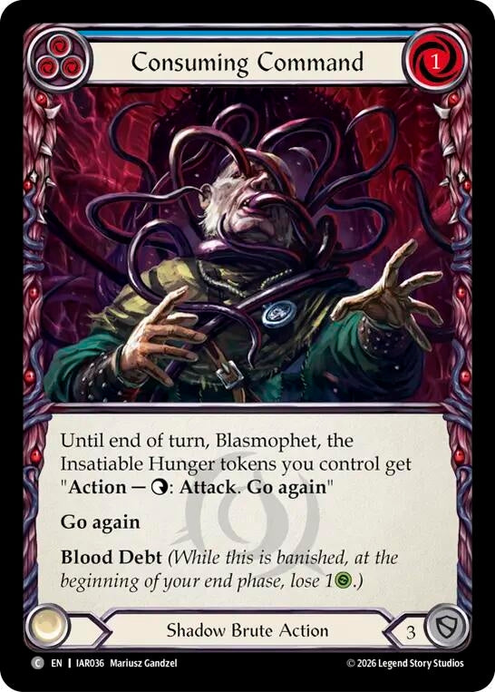 Image for Consuming Command (IAR036) (Usurp the Shadow Throne) (IAR) - Flesh and Blood TCG