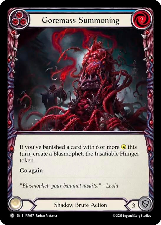 Image for Goremass Summoning (IAR037) (Usurp the Shadow Throne) (IAR) - Flesh and Blood TCG