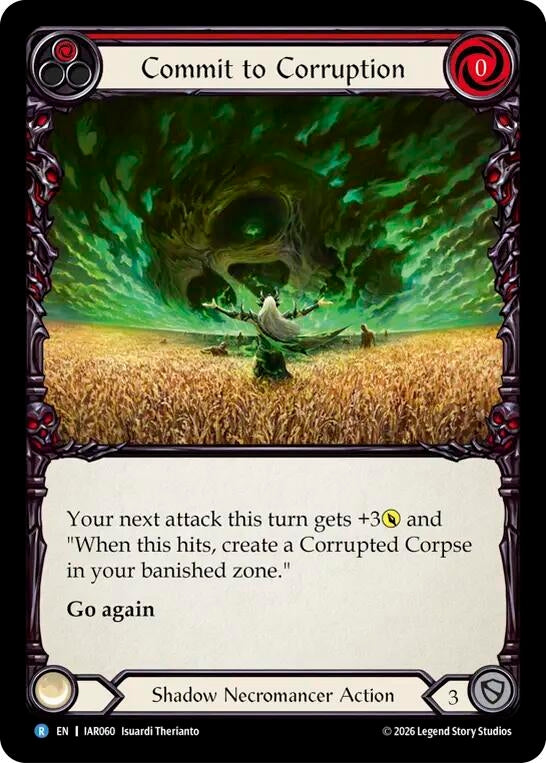 Image for Commit to Corruption (Red) (IAR060) (Usurp the Shadow Throne) (IAR) - Flesh and Blood TCG