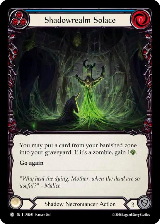 Image for Shadowrealm Solace (IAR081) (Usurp the Shadow Throne) (IAR) - Flesh and Blood TCG