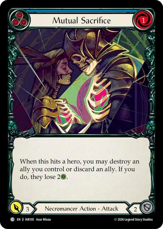 Image for Mutual Sacrifice (Blue) (IAR105) (Usurp the Shadow Throne) (IAR) - Flesh and Blood TCG