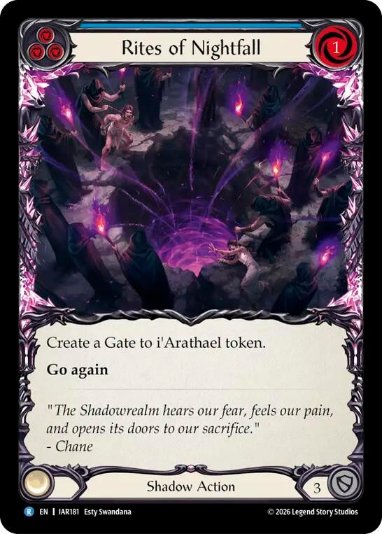 Image for Rites of Nightfall (IAR181) (Usurp the Shadow Throne) (IAR) - Flesh and Blood TCG