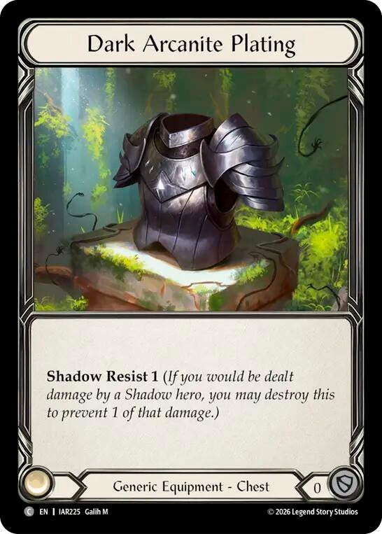 Image for Dark Arcanite Plating (IAR225) (Usurp the Shadow Throne) (IAR) - Flesh and Blood TCG