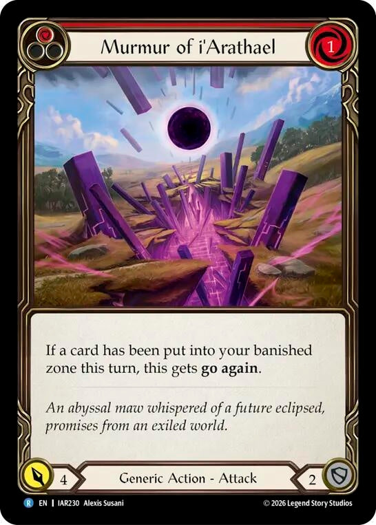 Image for Murmur of i'Arathael (IAR230) (Usurp the Shadow Throne) (IAR) - Flesh and Blood TCG