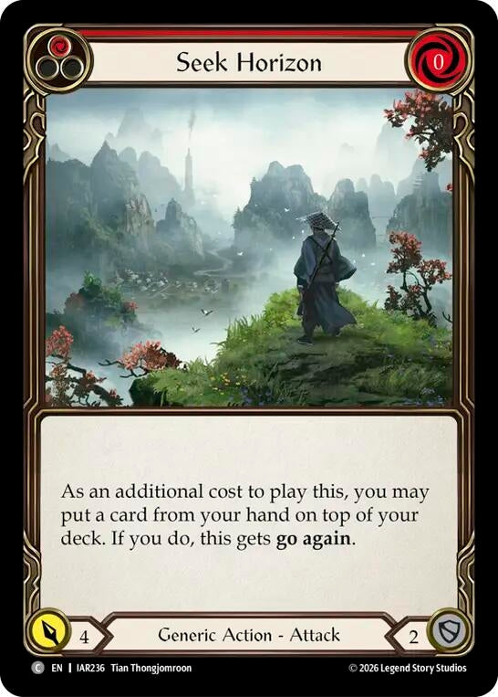 Image for Seek Horizon (Red) (IAR236) (Usurp the Shadow Throne) (IAR) - Flesh and Blood TCG