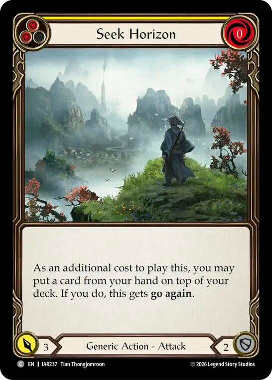 Image for Seek Horizon (Yellow) (IAR237) (Usurp the Shadow Throne) (IAR) - Flesh and Blood TCG