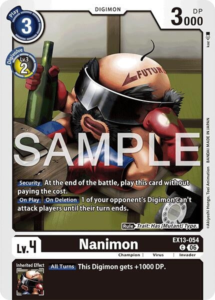 Image for Nanimon (EX13-054 C) (Chivalrous XIII) (EX-13) - Digimon Card Game