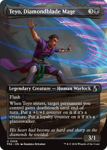 Teyo, Diamondblade Mage (Borderless) (306) (Reality Fracture)