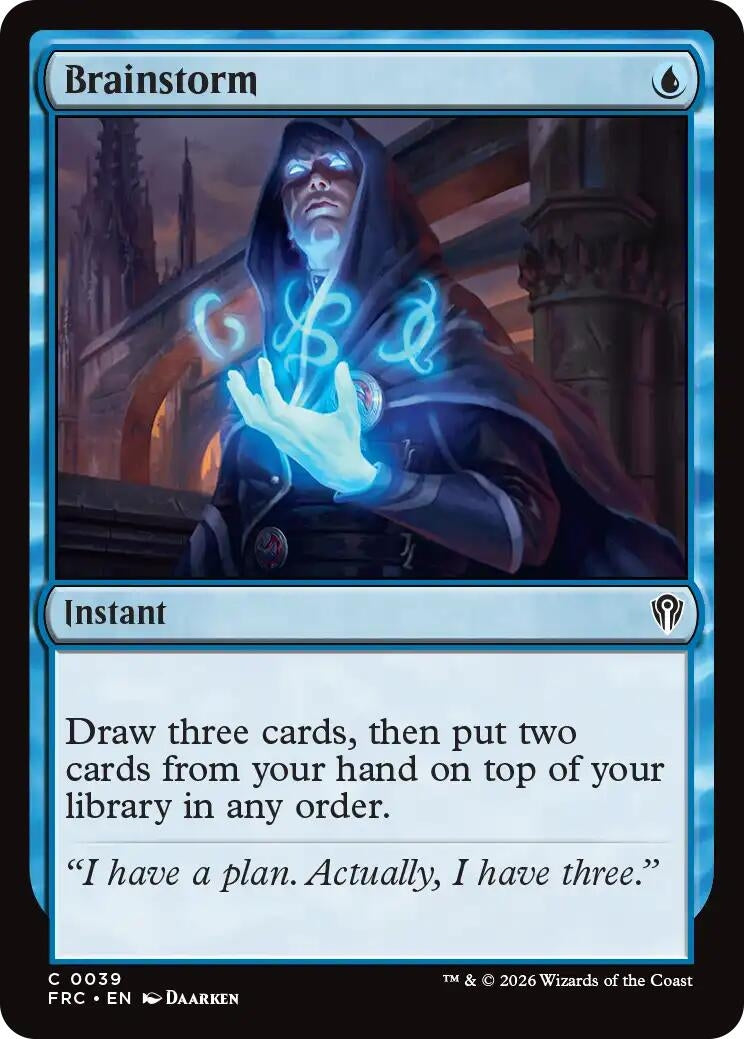 Image for Brainstorm (39) (Commander: Reality Fracture) (FRC) - Magic: The Gathering