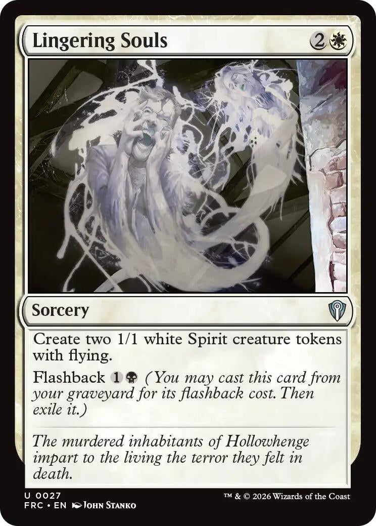 Image for Lingering Souls (27) (Commander: Reality Fracture) (FRC) - Magic: The Gathering