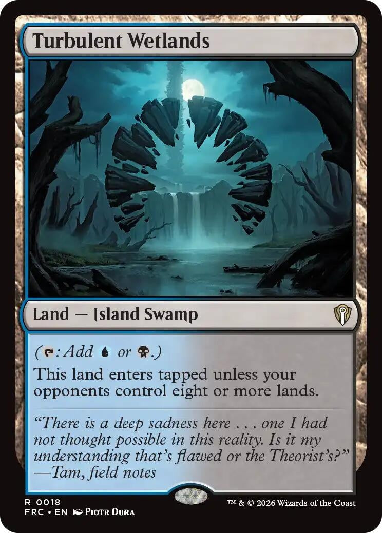 Image for Turbulent Wetlands (18) (Commander: Reality Fracture) (FRC) - Magic: The Gathering