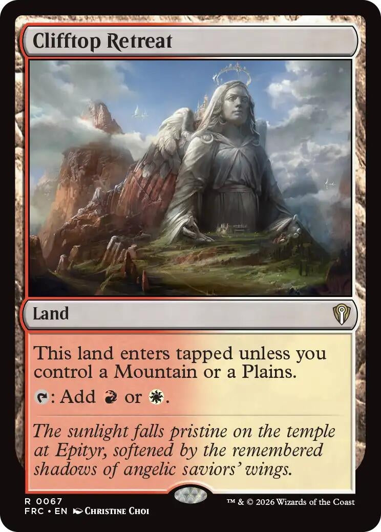Image for Clifftop Retreat (67) (Commander: Reality Fracture) (FRC) - Magic: The Gathering