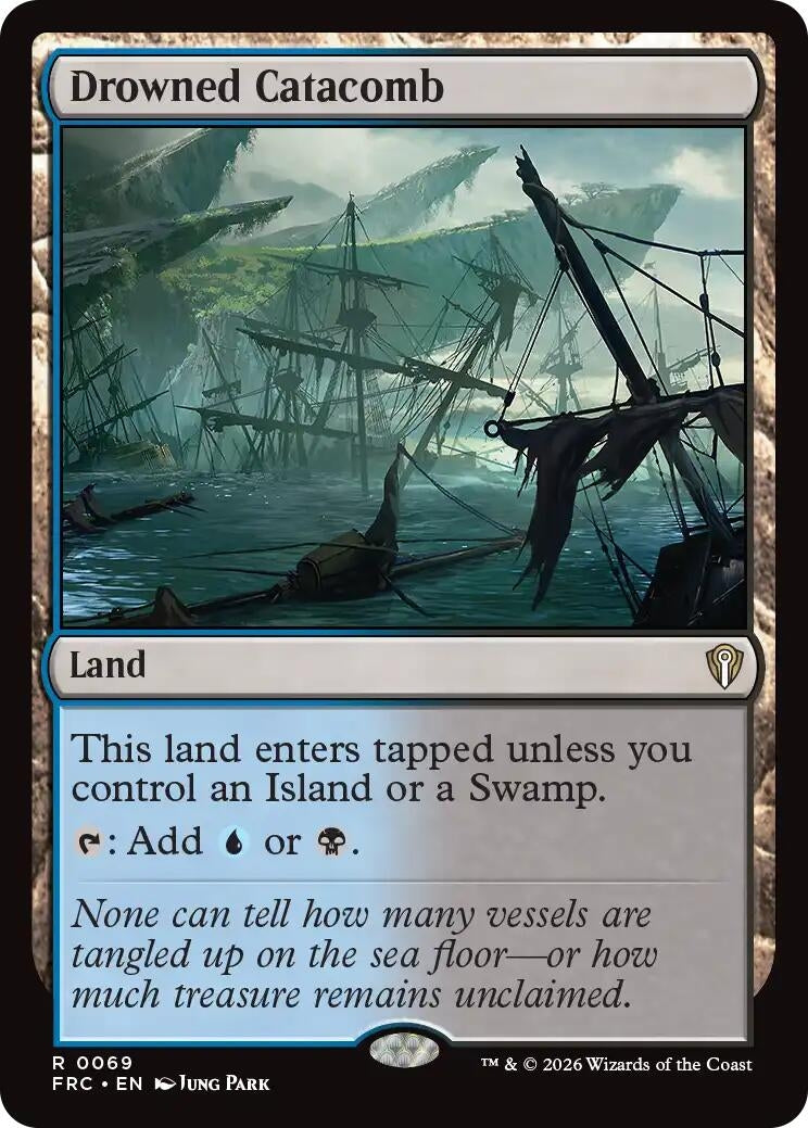 Image for Drowned Catacomb (69) (Commander: Reality Fracture) (FRC) - Magic: The Gathering