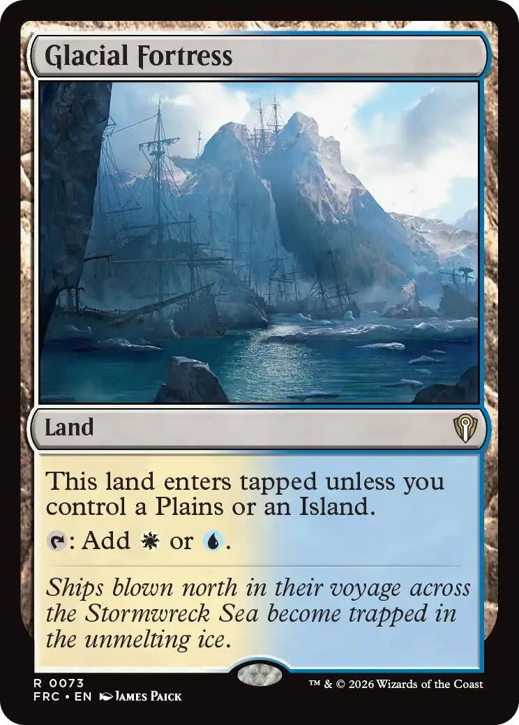 Image for Glacial Fortress (73) (Commander: Reality Fracture) (FRC) - Magic: The Gathering