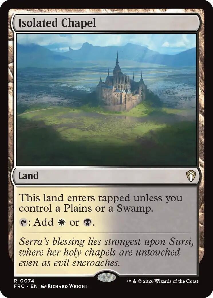 Image for Isolated Chapel (74) (Commander: Reality Fracture) (FRC) - Magic: The Gathering