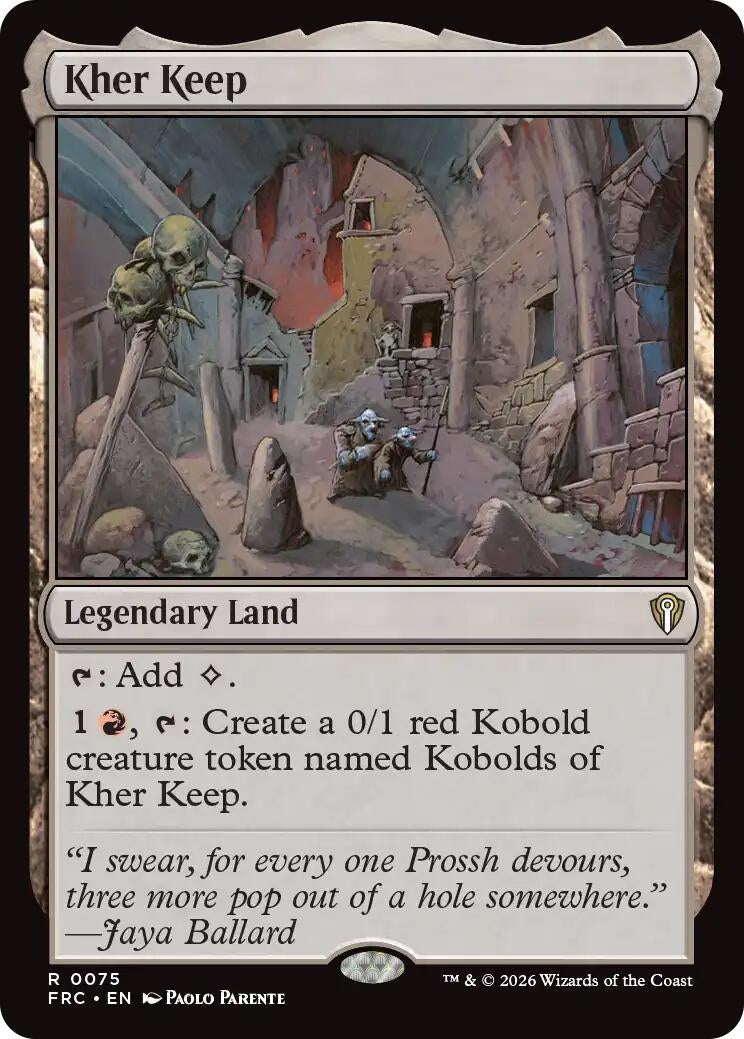 Image for Kher Keep (75) (Commander: Reality Fracture) (FRC) - Magic: The Gathering