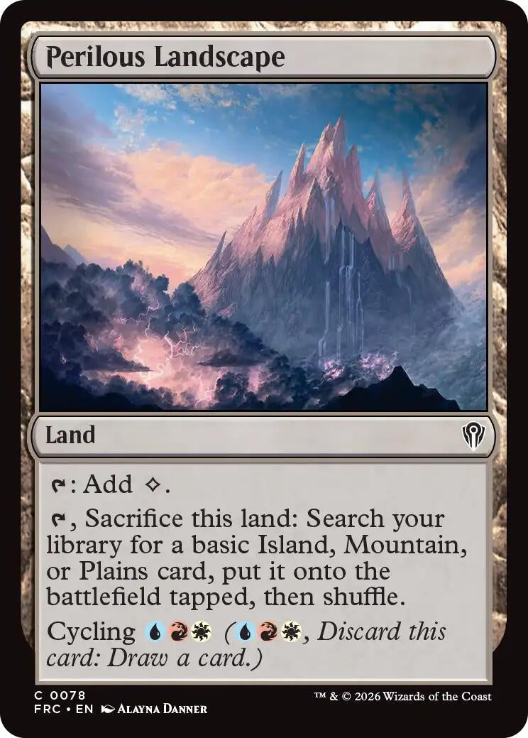 Image for Perilous Landscape (78) (Commander: Reality Fracture) (FRC) - Magic: The Gathering