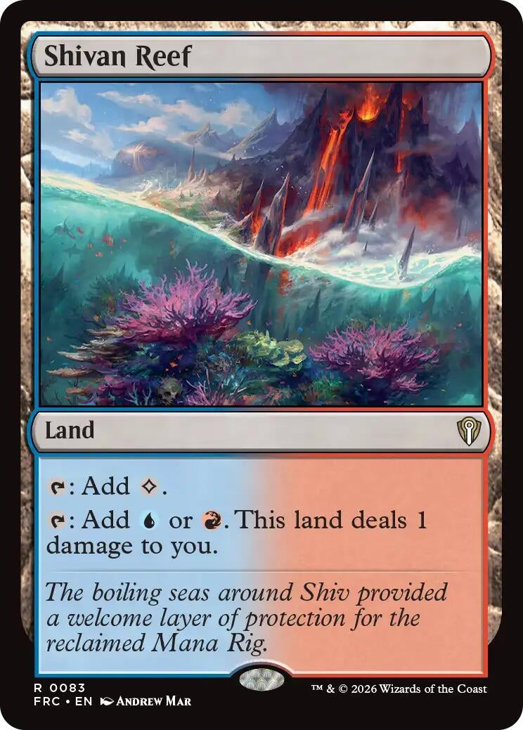Image for Shivan Reef (83) (Commander: Reality Fracture) (FRC) - Magic: The Gathering