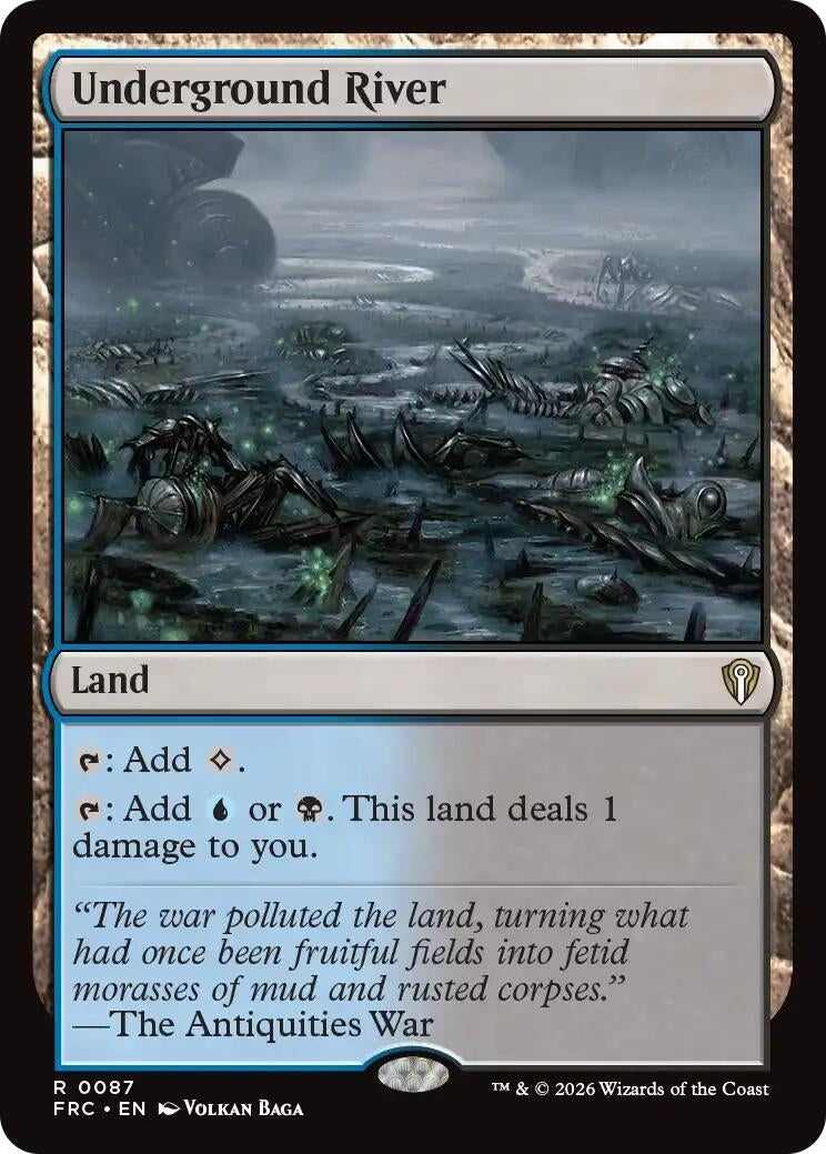 Image for Underground River (87) (Commander: Reality Fracture) (FRC) - Magic: The Gathering