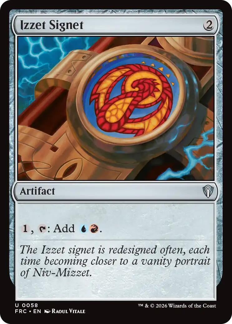 Image for Izzet Signet (58) (Commander: Reality Fracture) (FRC) - Magic: The Gathering