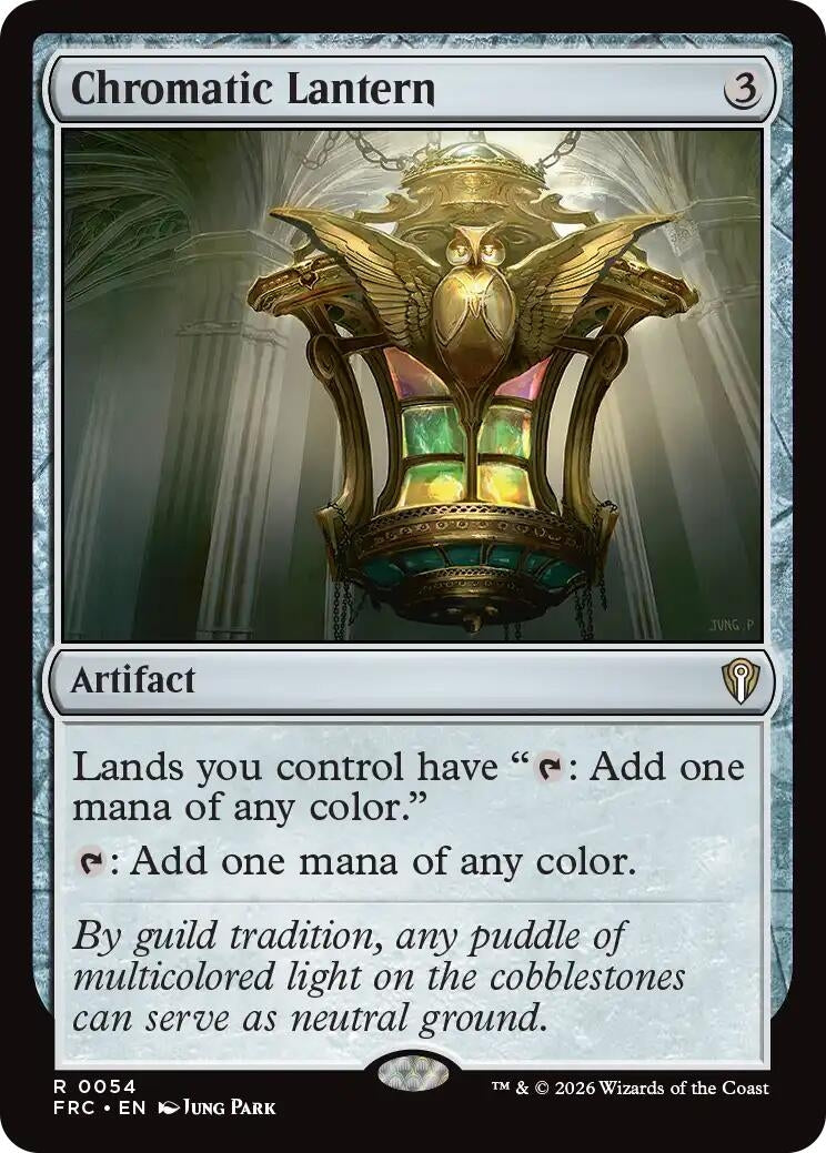 Image for Chromatic Lantern (54) (Commander: Reality Fracture) (FRC) - Magic: The Gathering