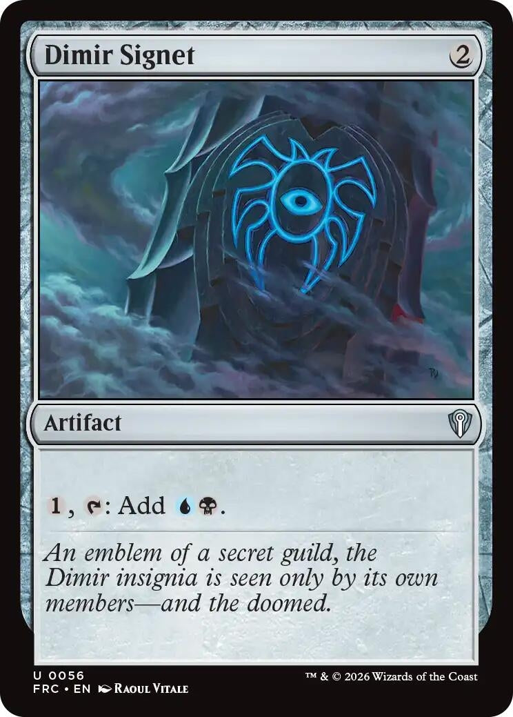 Image for Dimir Signet (56) (Commander: Reality Fracture) (FRC) - Magic: The Gathering