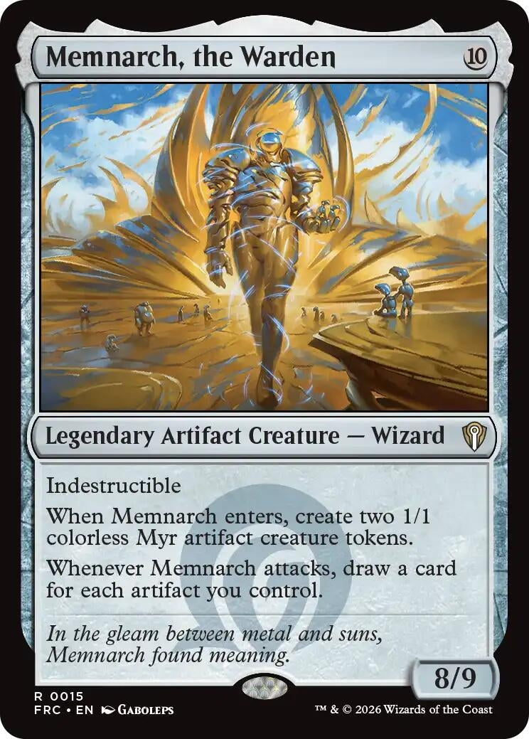 Image for Memnarch, the Warden (15) (Commander: Reality Fracture) (FRC) - Magic: The Gathering